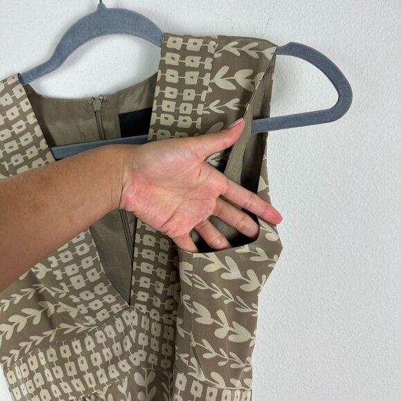 Anthropologie X Anna Sui Silk Midi Sleeveless Dress 6 V Neck Boho Summer - Picture 5 of 10